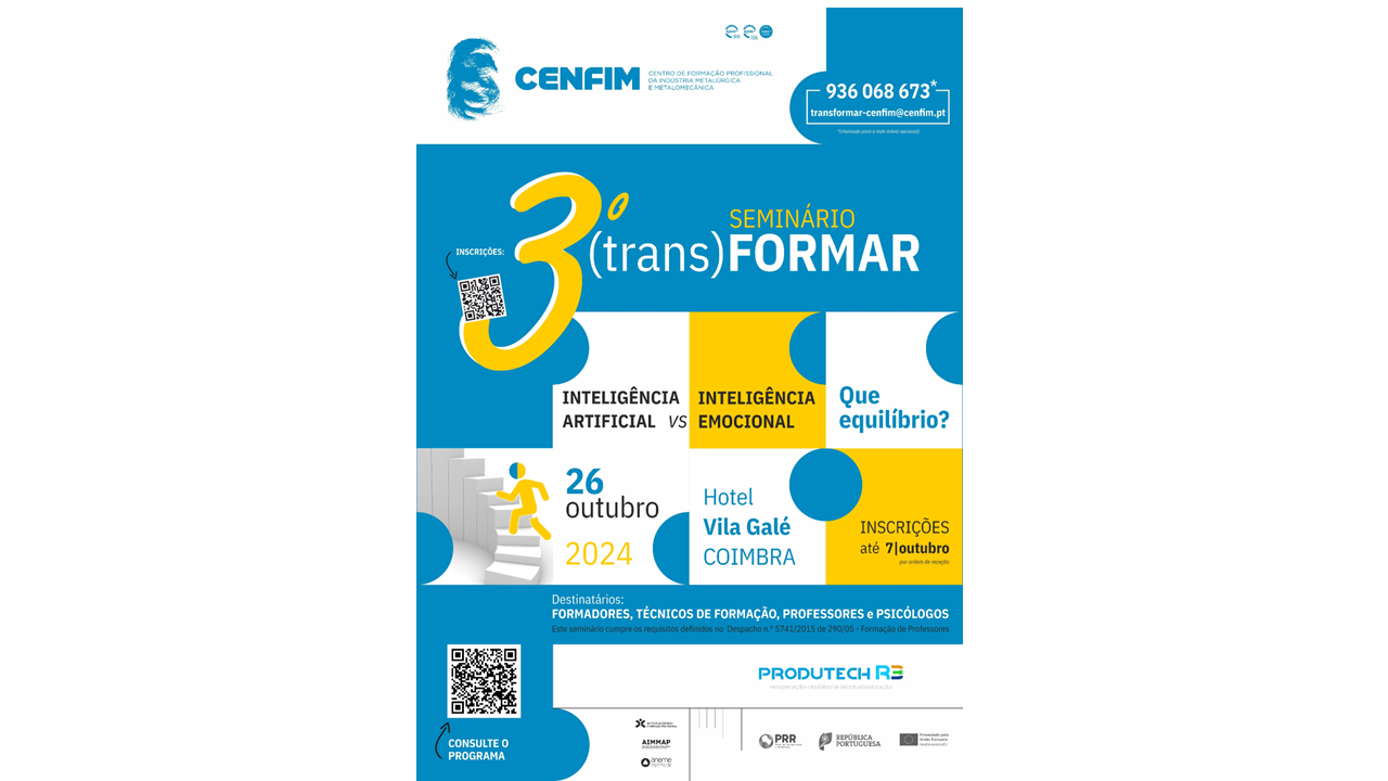 3º (trans)FORMAR - Seminário | 26 de outubro - Vila Galé Coimbra