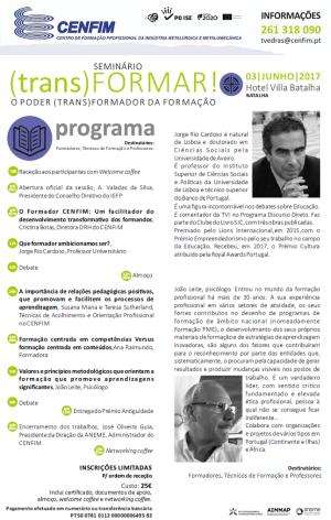 Seminário "(trans)FORMAR - o poder (trans)formador da formação"