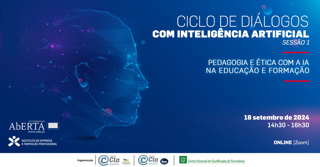 Ciclo de Diálogos com Inteligência Artificial | 18 de setembro | das 14h30 às 16h30