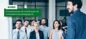 Atualização das taxas aplicáveis: certificação de competências pedagógicas e autorização de cursos