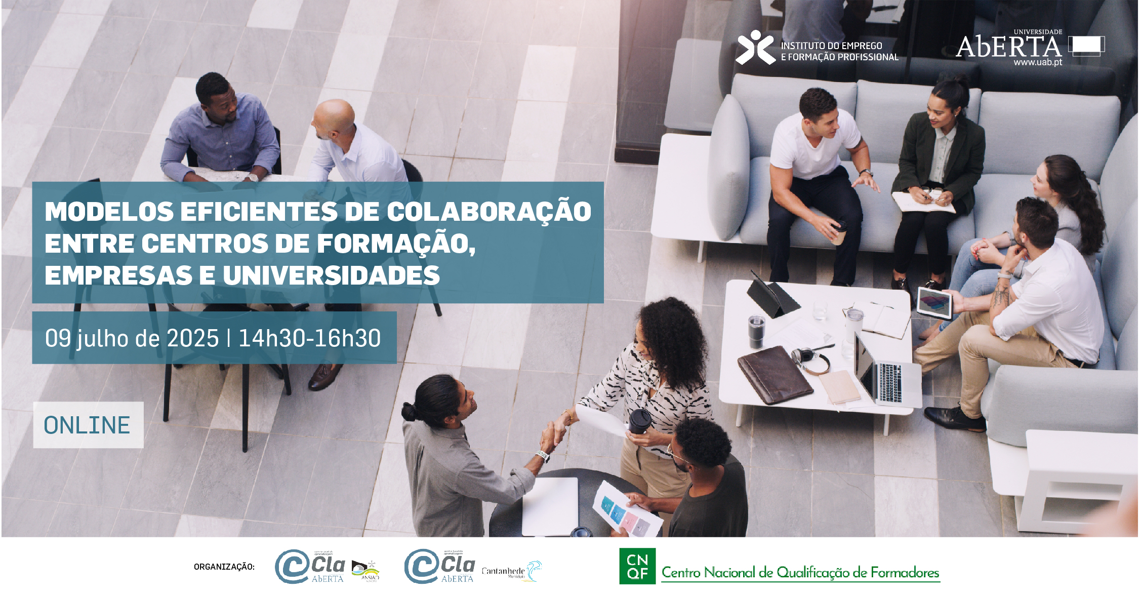 Webinar |Modelos eficientes de colaboração entre Centros de Formação, Empresas e Universidades